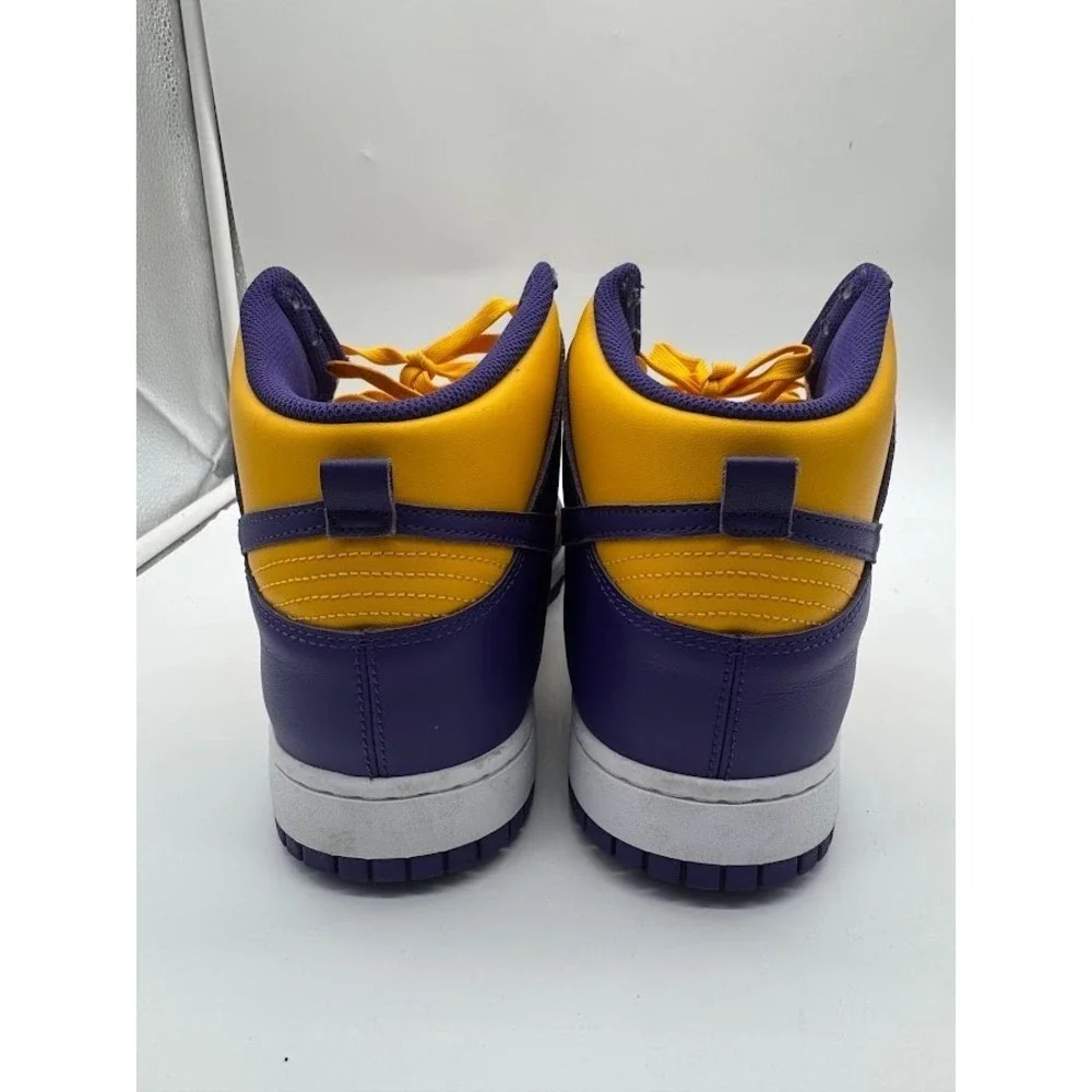 Nike Dunk High Retro Lakers Court Purple University Gold DD1399-500‎ Mens 13